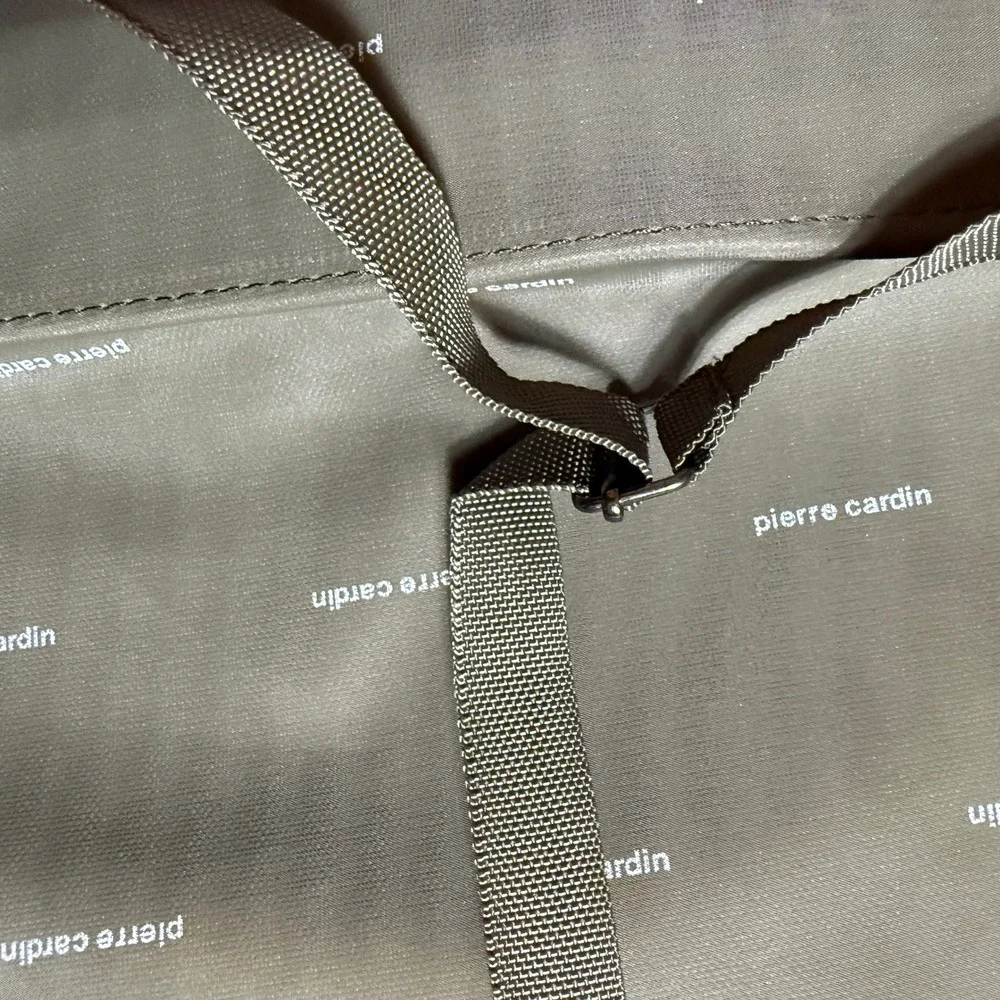 Pierre Cardin vtg Olive Green Nylon Garment Bag Travel Suit Carrier H Rosenfeld‎
